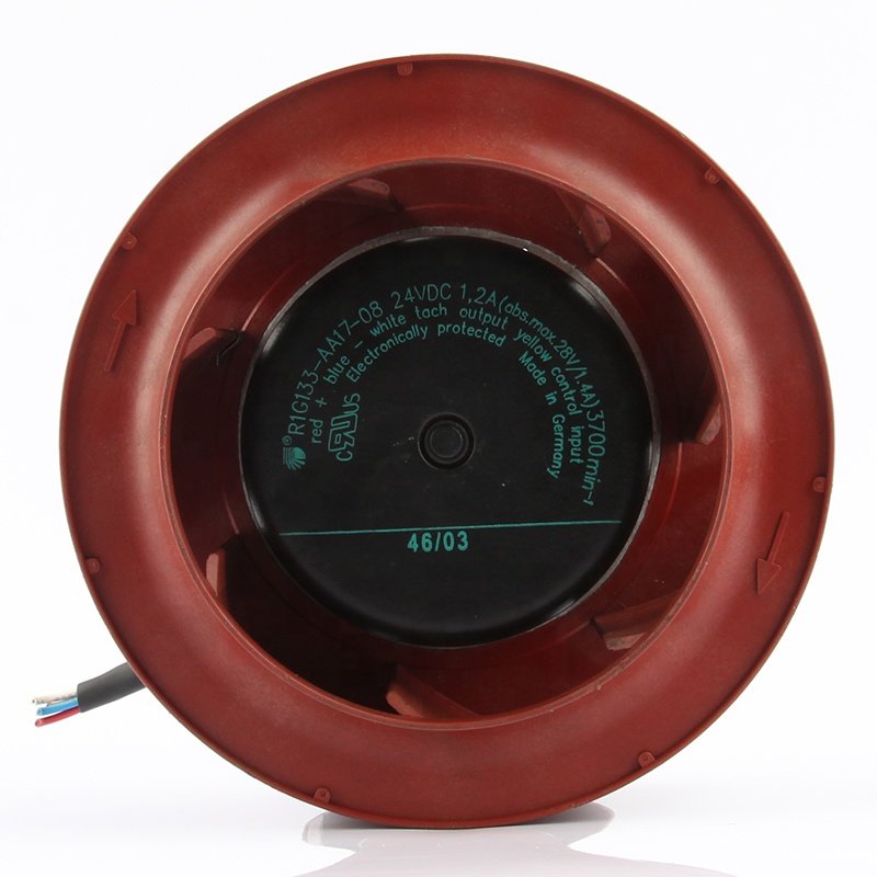 German Fans 24V 1.2a Cooler Centrifugal Blower Centrifugal Axial Flow Fansedge Exhaust Industrial R1G133-AA17-08 Cooling Fan